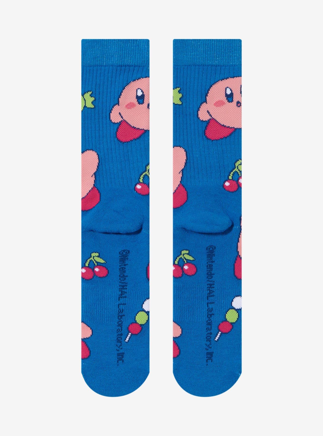 Nintendo Kirby Allover Print Crew Socks - BoxLunch Exclusive, , alternate