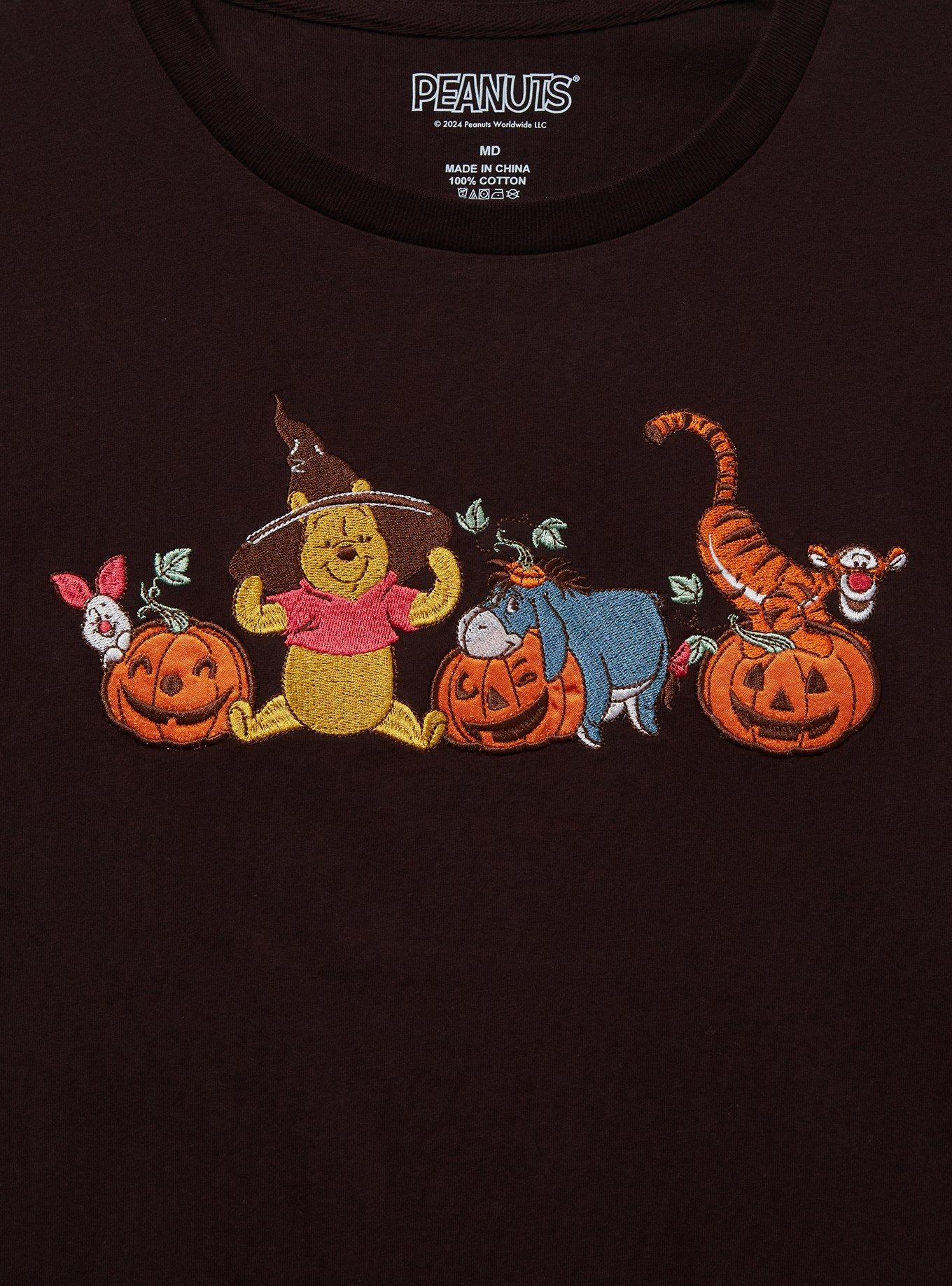 Disney Winnie the Pooh Halloween Embroidered Women's T-Shirt — BoxLunch Exclusive, PURPLE, alternate