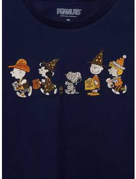 Peanuts Charlie Brown and Friends Trick-or-Treat Embroidered Women's T-Shirt — BoxLunch Exclusive, , hi-res