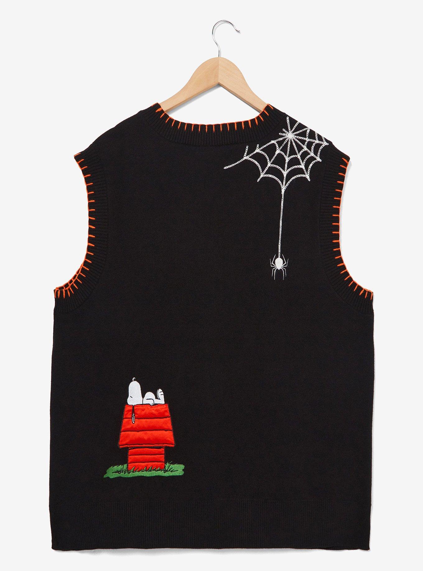 Peanuts Halloween Icons Women's Plus Sweater Vest - BoxLunch Exclusive