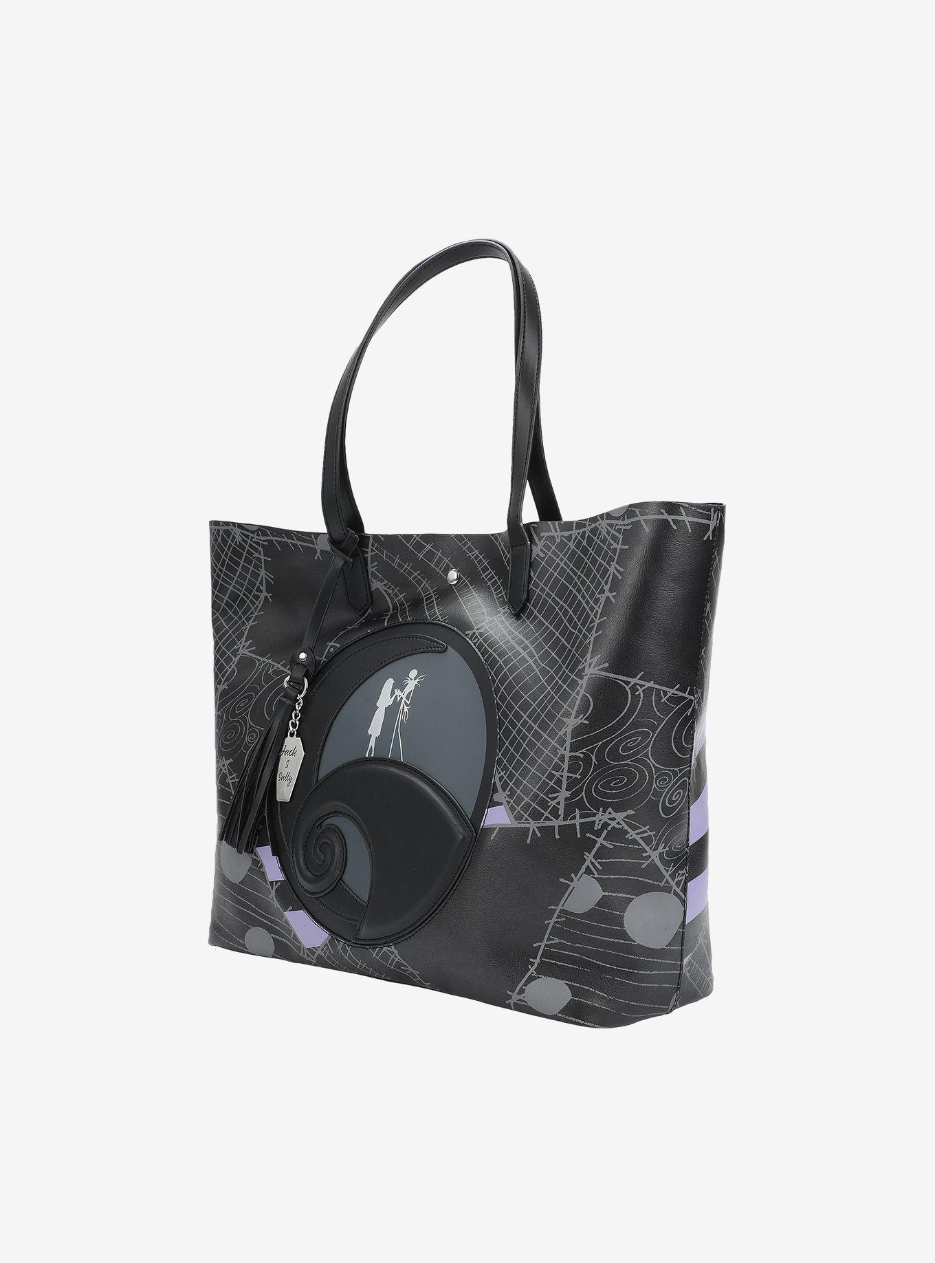 The Nightmare Before Christmas Jack & Sally Spiral Hill Tote Bag, , alternate