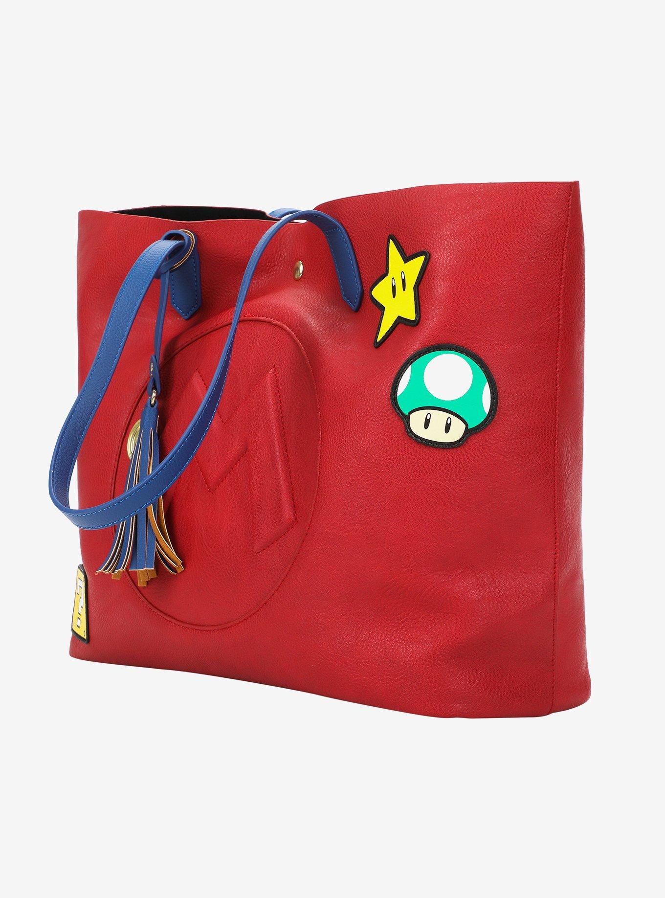 Super Mario Bros. Mario Icons Tote Bag, , alternate