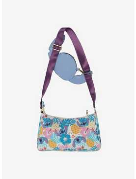 Disney Lilo & Stitch Floral Stitch Crossbody Bag With Coin Pouch, , hi-res