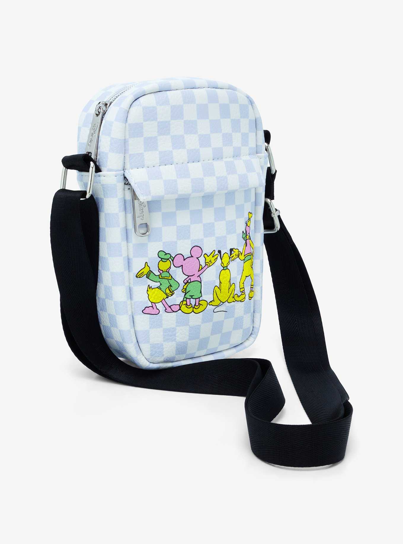 Disney Mickey Mouse And Friends Checkered Athletic Crossbody Bag, , hi-res