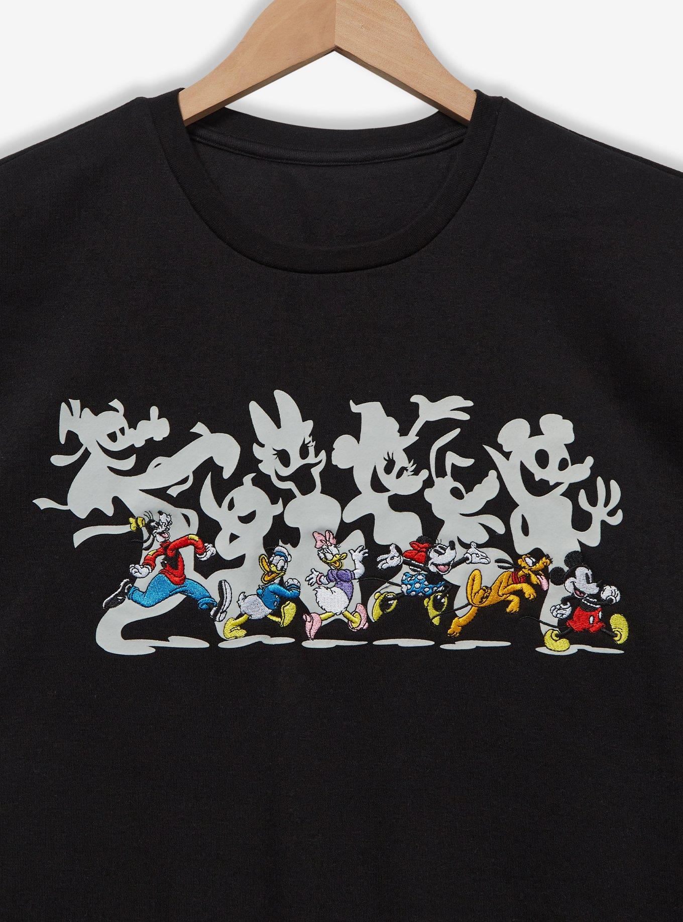 Disney Mickey & Friends Glow-in-the-Dark Ghost Sweatshirt &mdash; BoxLunch Exclusive, BLACK, alternate