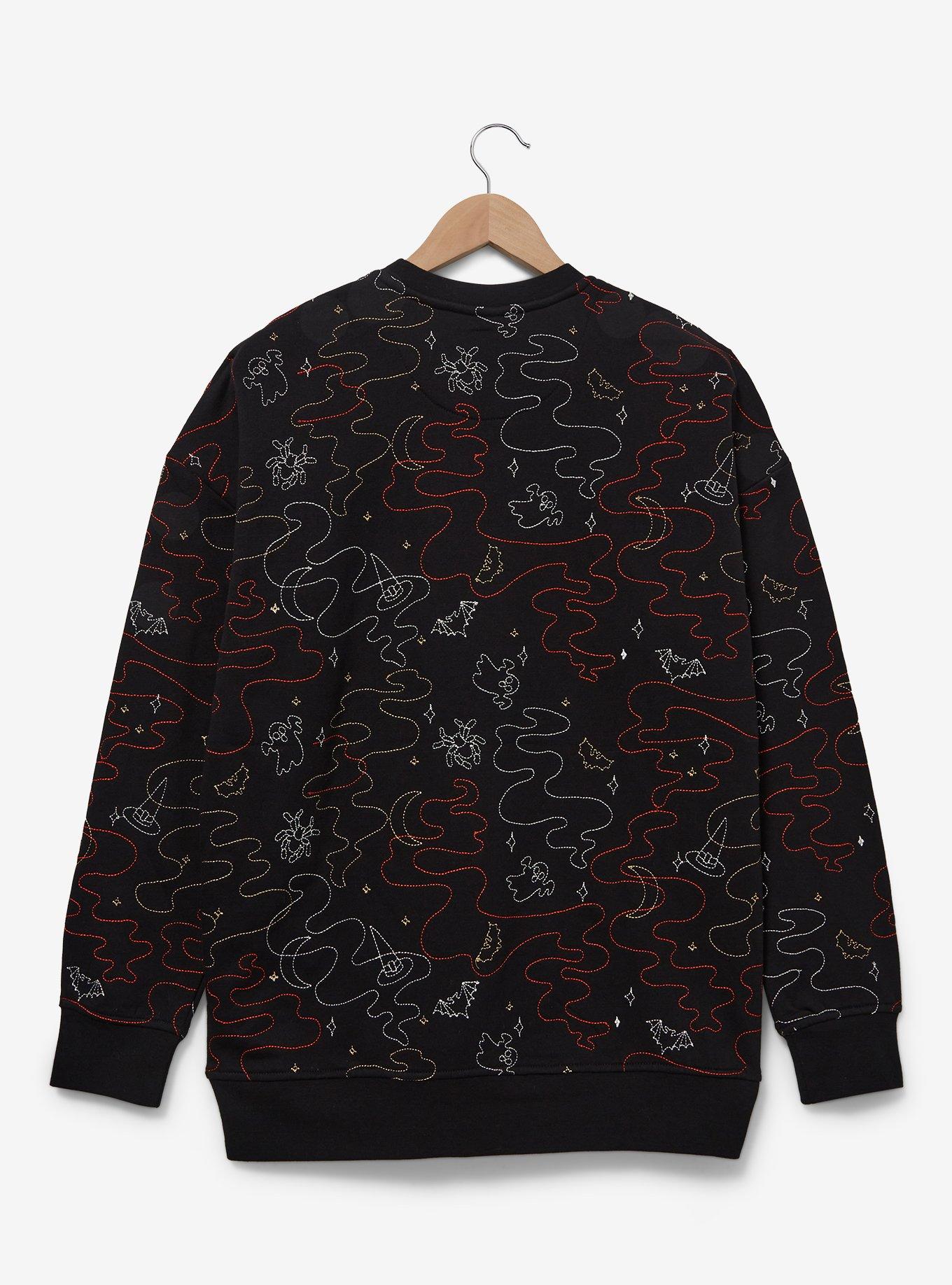 Disney Lilo & Stitch Angel & Stitch Halloween Costume Crewneck - BoxLunch Exclusive, BLACK, alternate