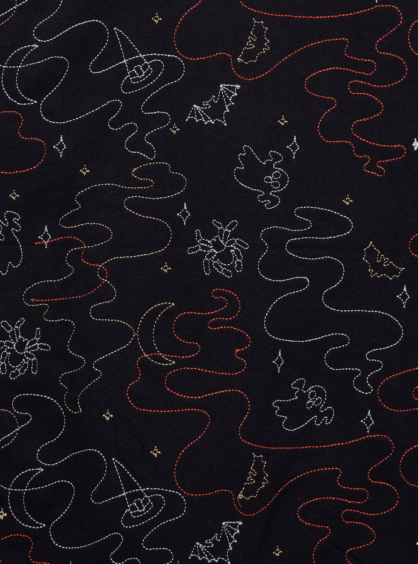 Disney Lilo & Stitch Angel & Stitch Halloween Costume Crewneck - BoxLunch Exclusive, BLACK, alternate