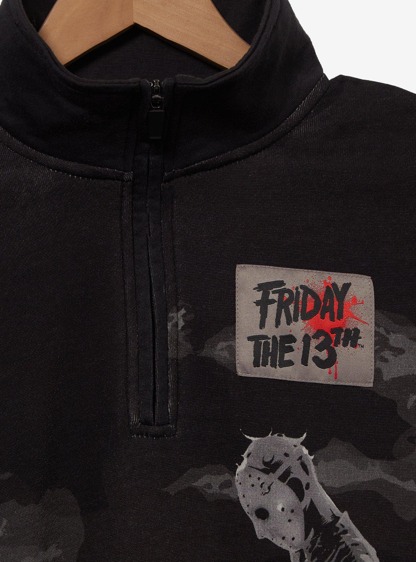 Friday the 13th Scenic Quarter Zip Sweatshirt — BoxLunch Exclusive, , hi-res