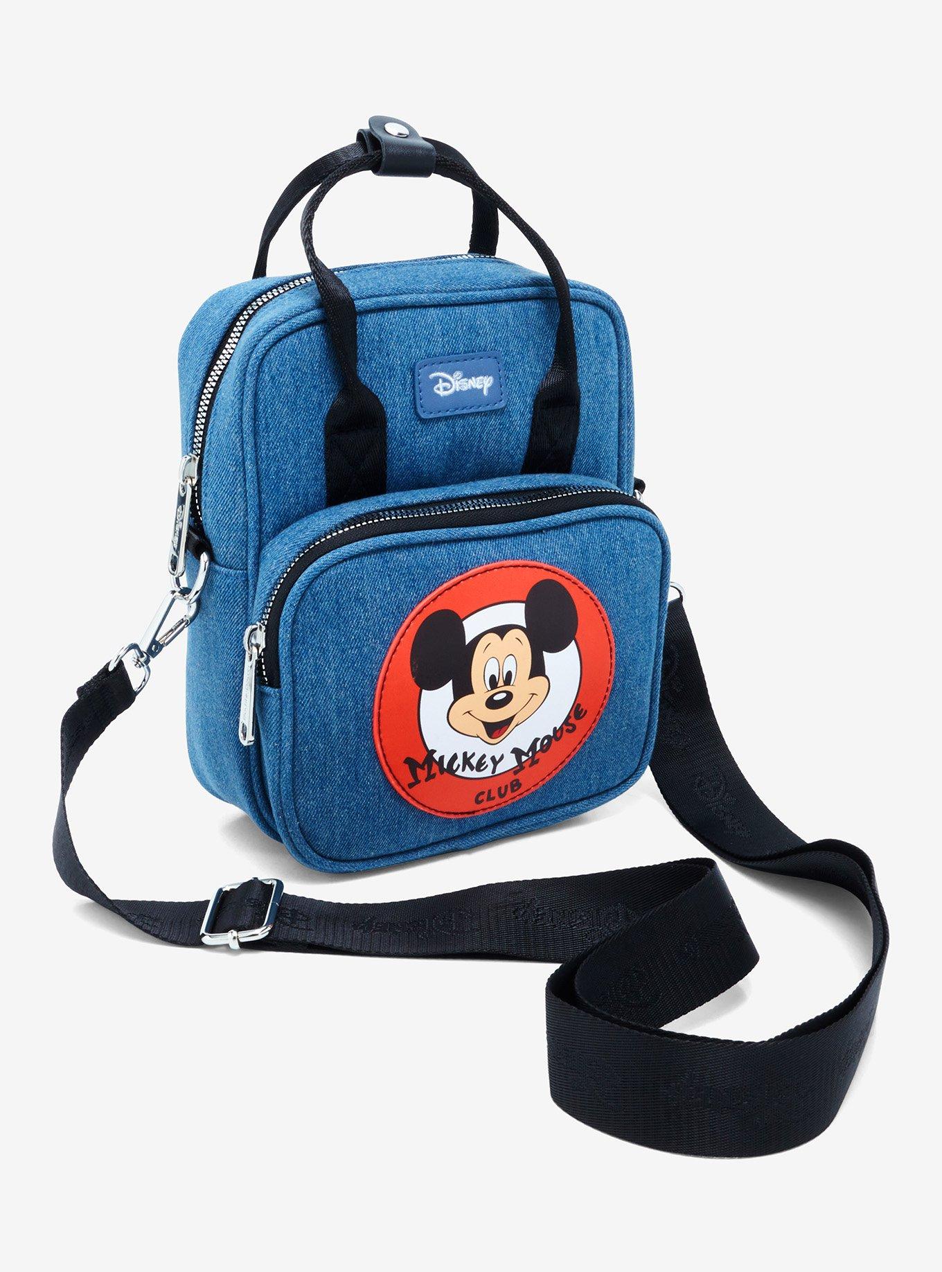 Disney Mickey Mouse Club Denim Crossbody Bag, , alternate