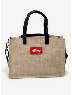 Disney Minnie Mouse Burlap Tote Bag, , hi-res