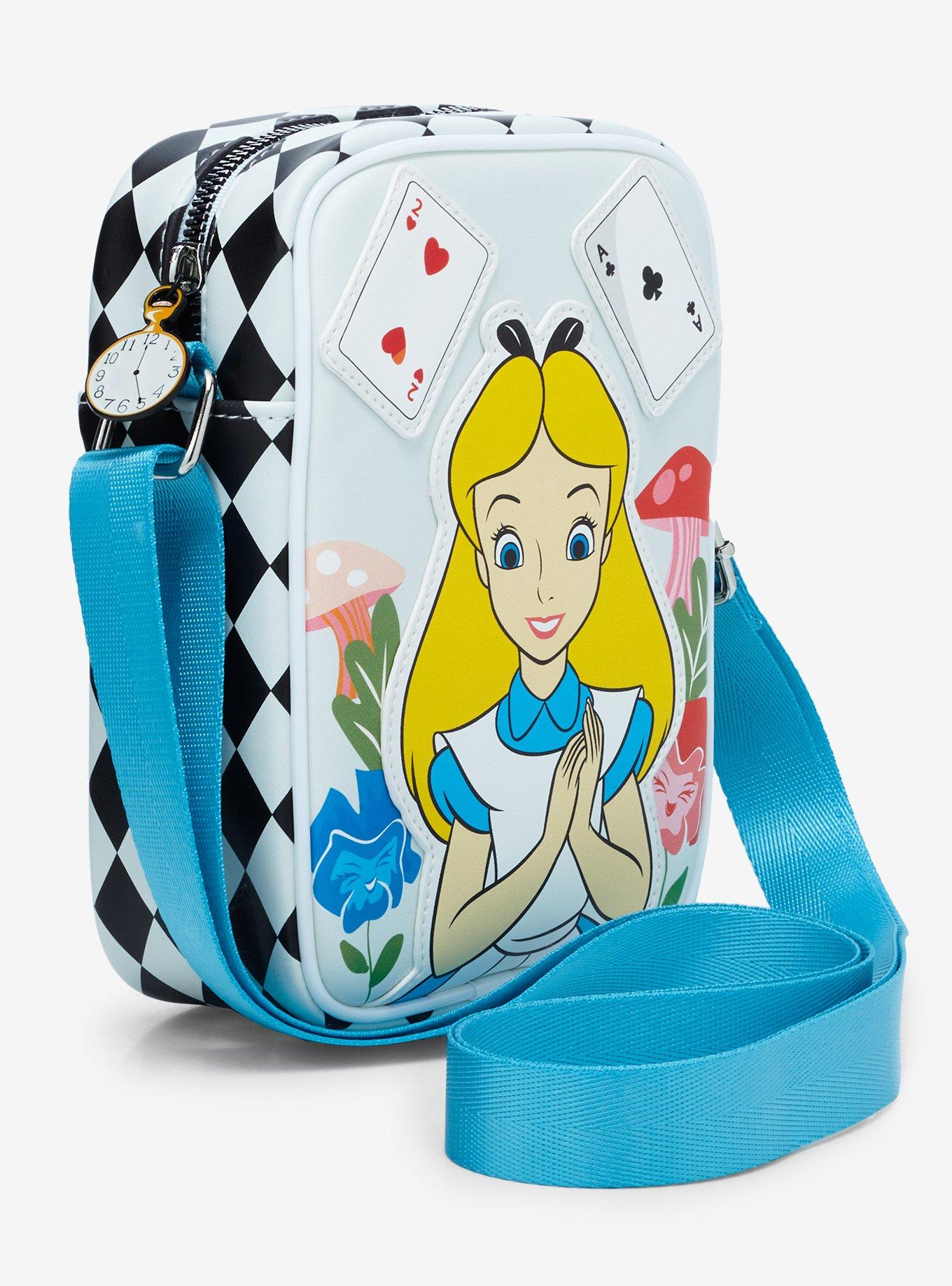 Disney Alice In Wonderland Playing Cards Portrait Crossbody Bag, , alternate