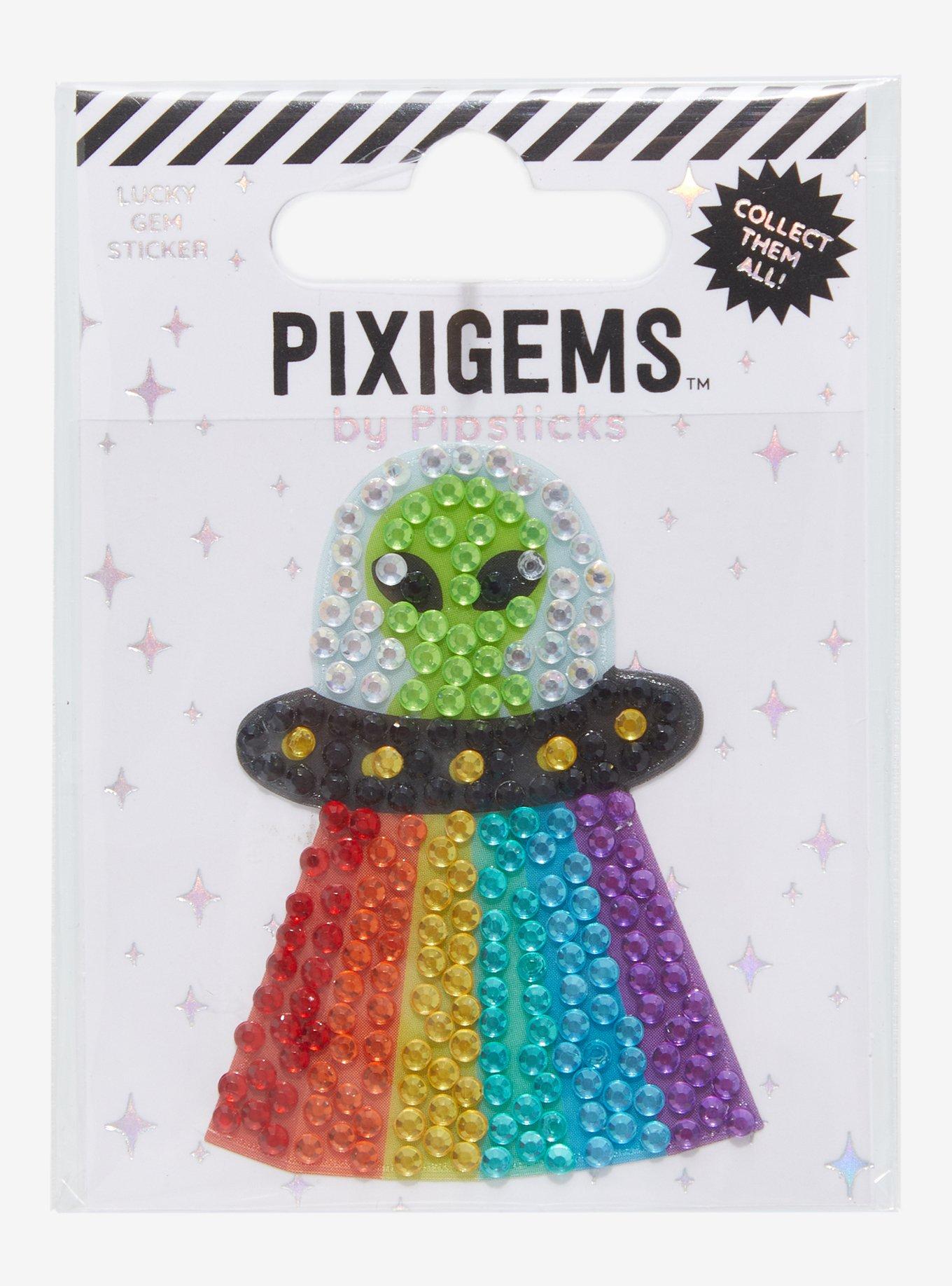 Pipsticks Rainbow Alien Pixigems Sticker, , alternate