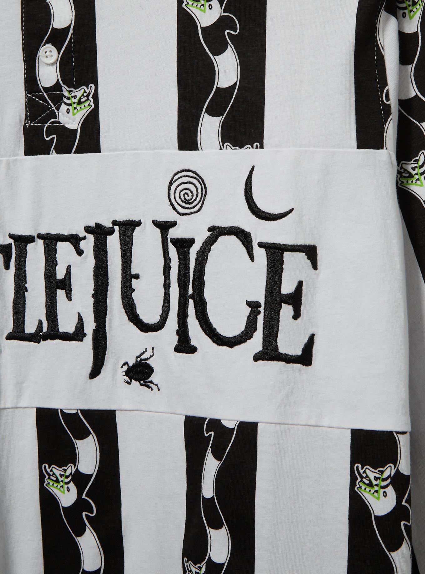 Beetlejuice Sandworm Striped Rugby Shirt - BoxLunch Exclusive