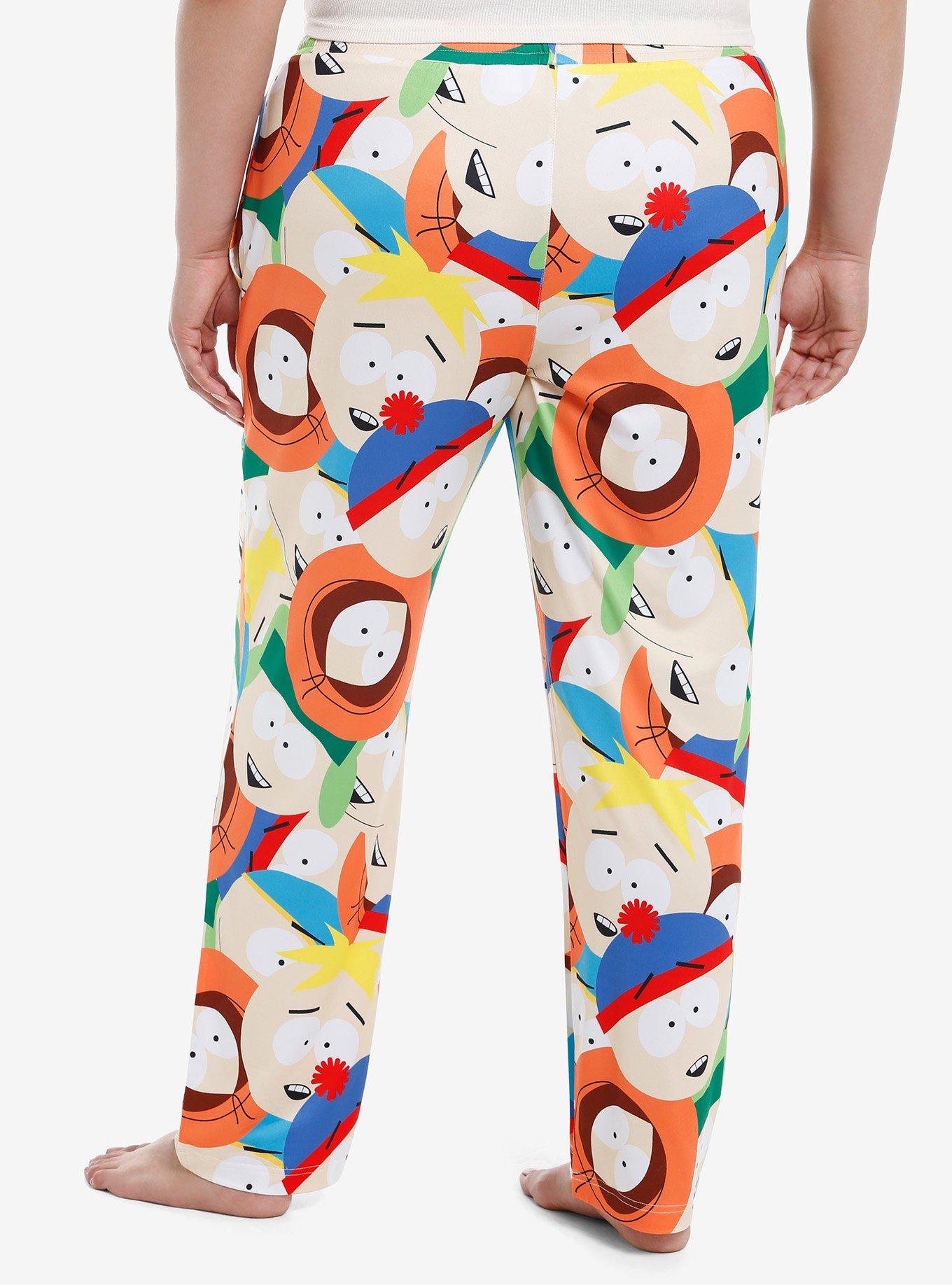 South Park Faces Pajama Pants Plus Size, MULTI, alternate