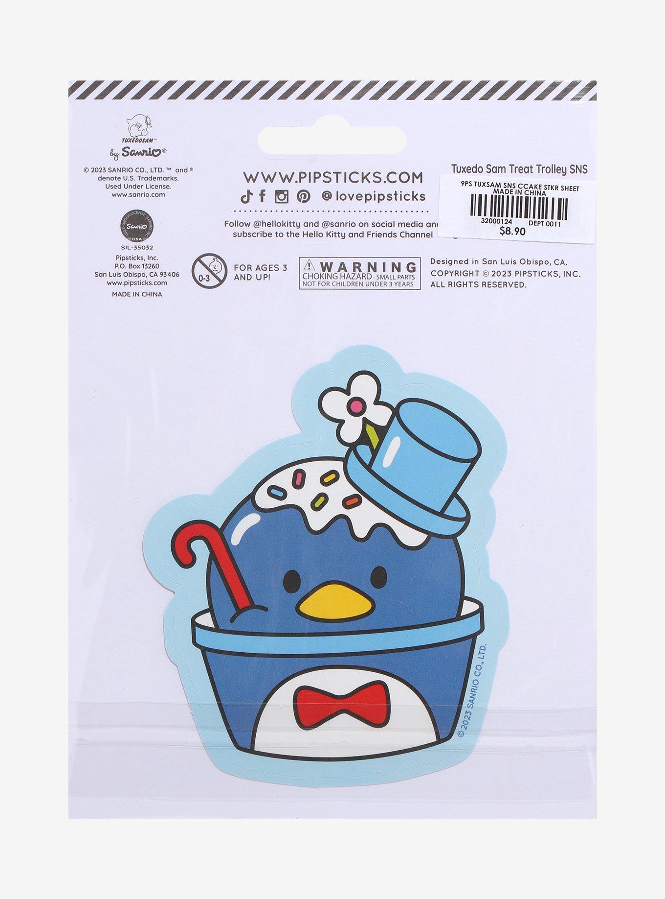 Pipsticks Hello Kitty And Friends Scratch N' Sniff Tuxedo Sam Food Sticker Sheet, , hi-res