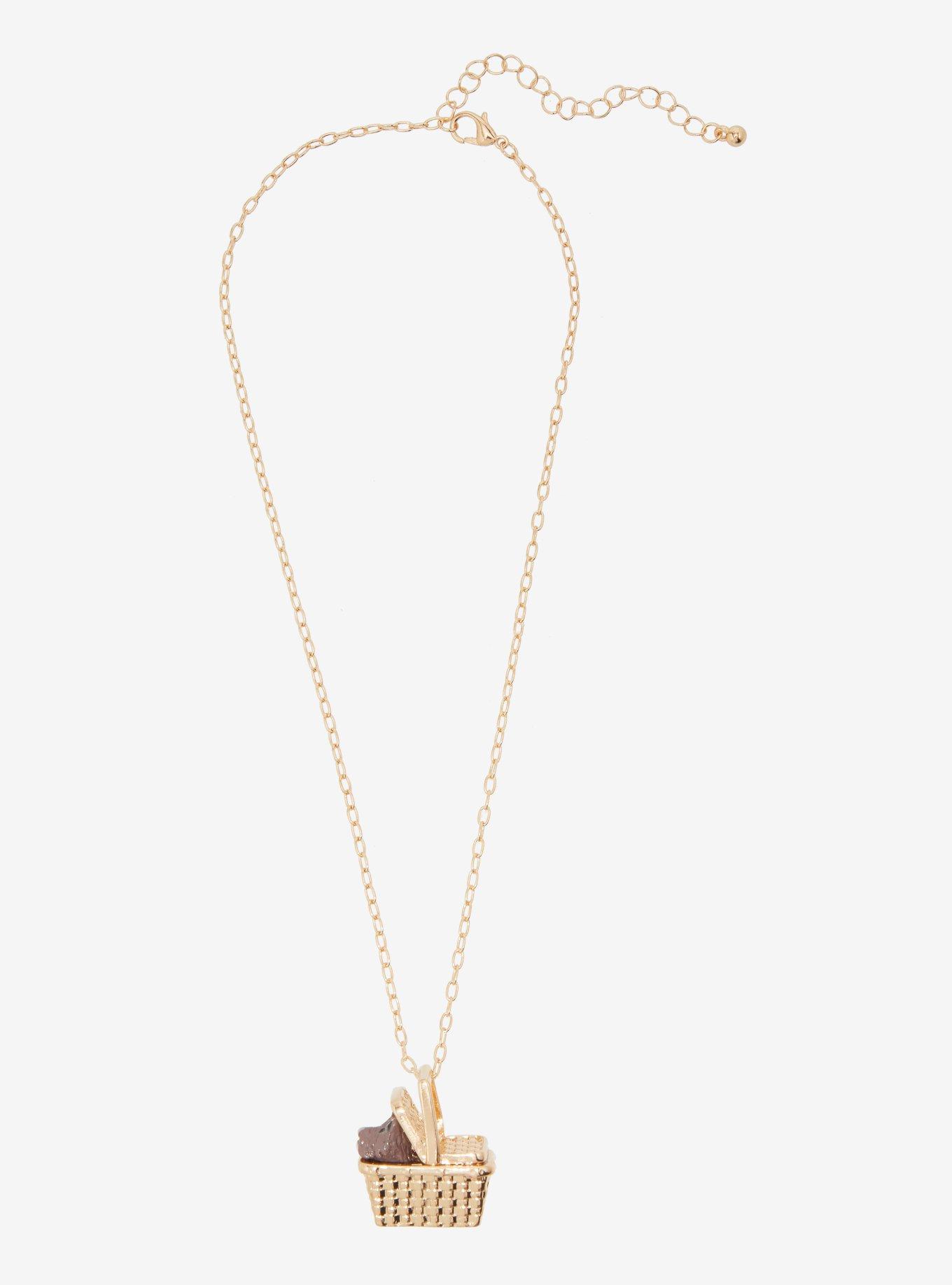 The Wizard Of Oz Toto Basket Figural Necklace, , alternate