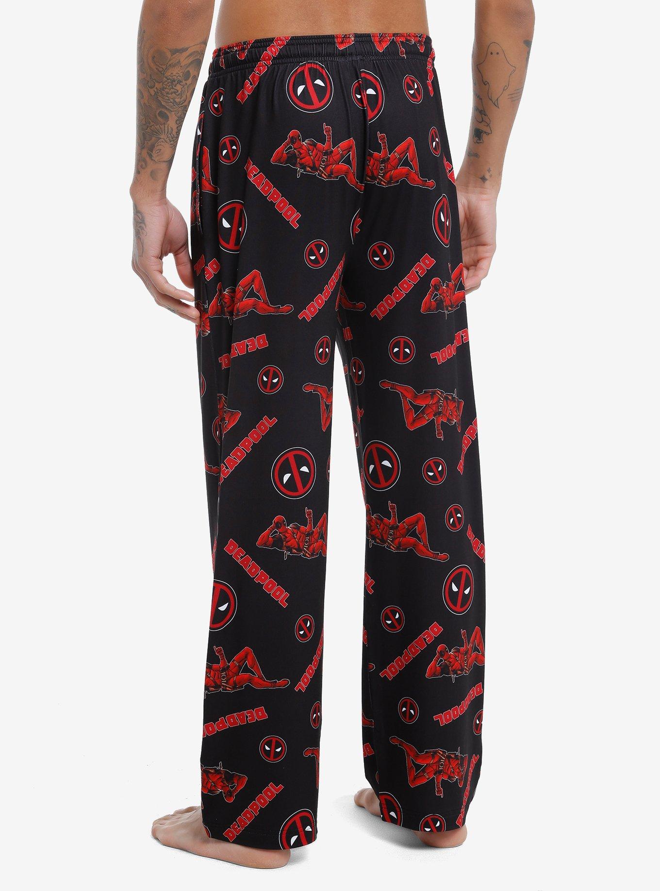 Marvel Deadpool Logo Pajama Pants, , hi-res