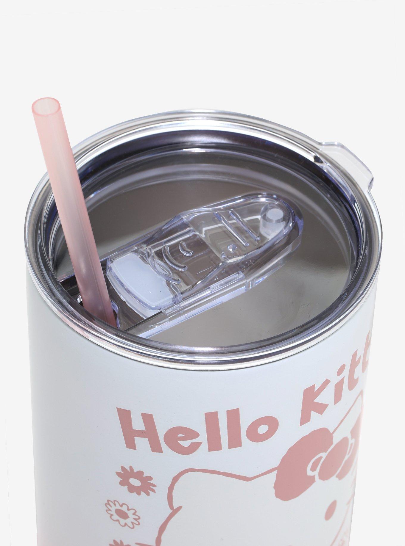 Hello Kitty Flowers Ombre Stainless Steel Travel Cup, , alternate