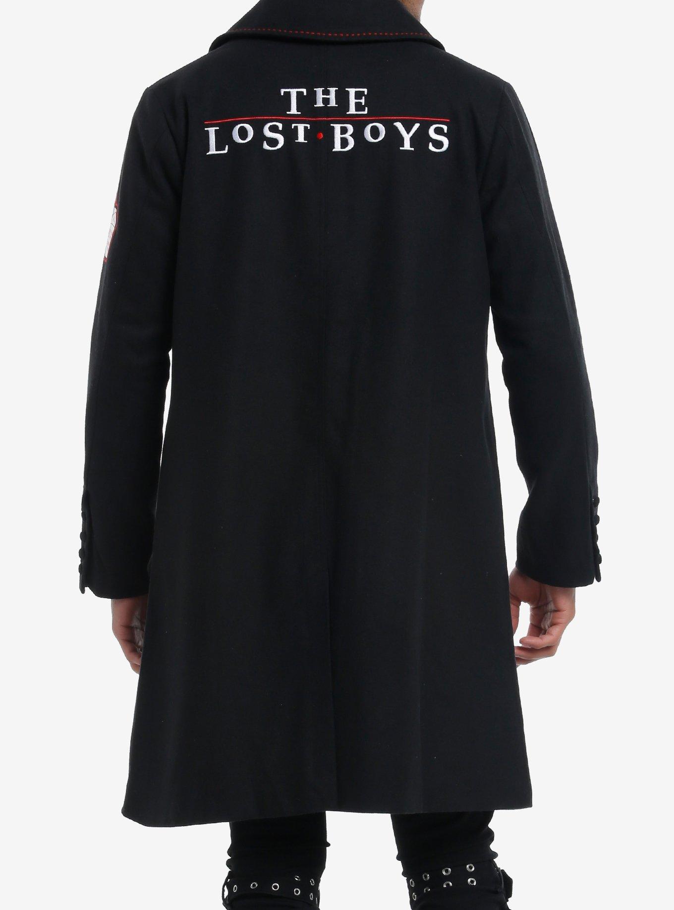 The Lost Boys David Trench Coat, BLACK  RED, alternate