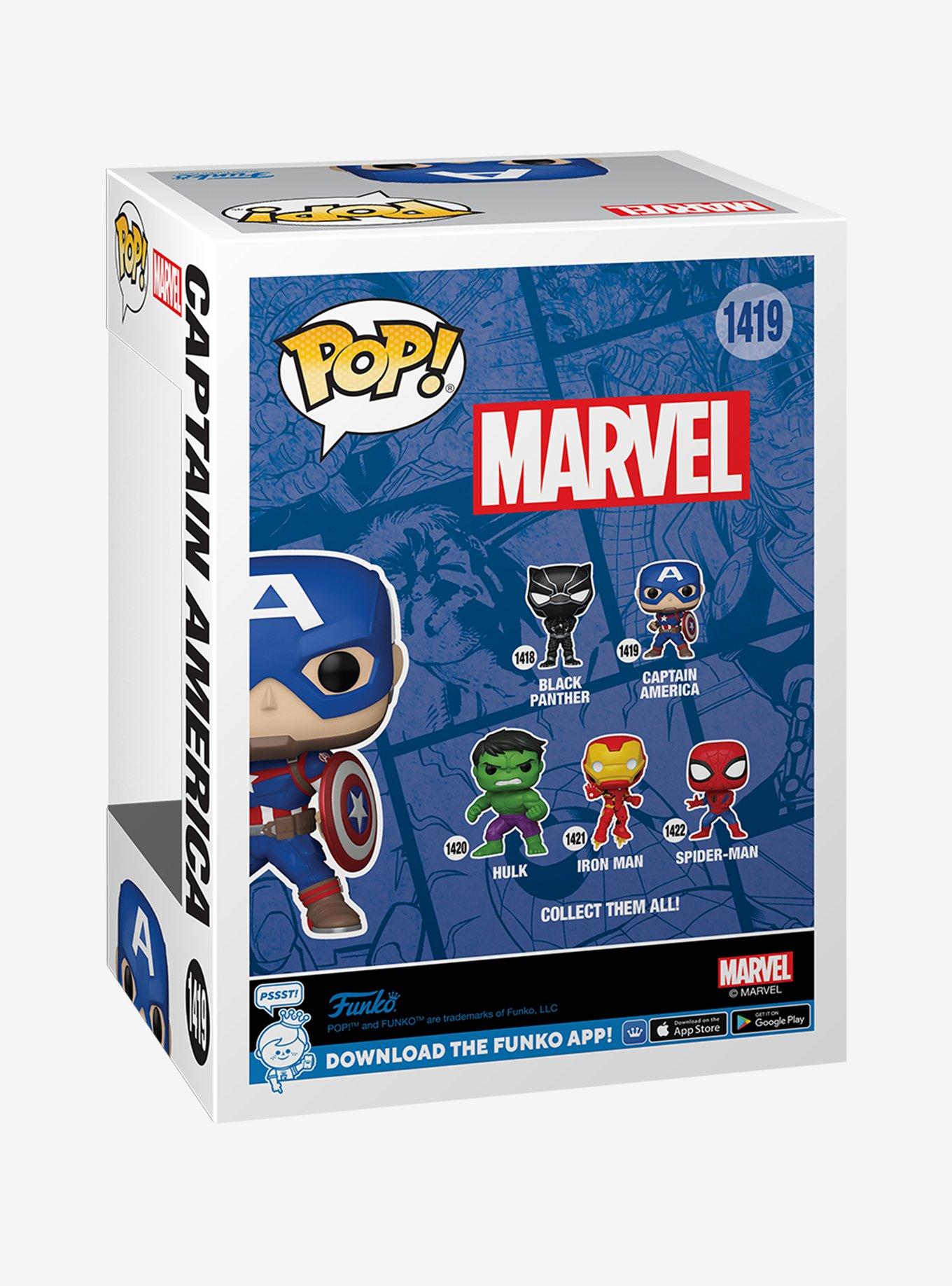 Funko Marvel Pop! Captain America Vinyl Bobble-Head Figure, , alternate