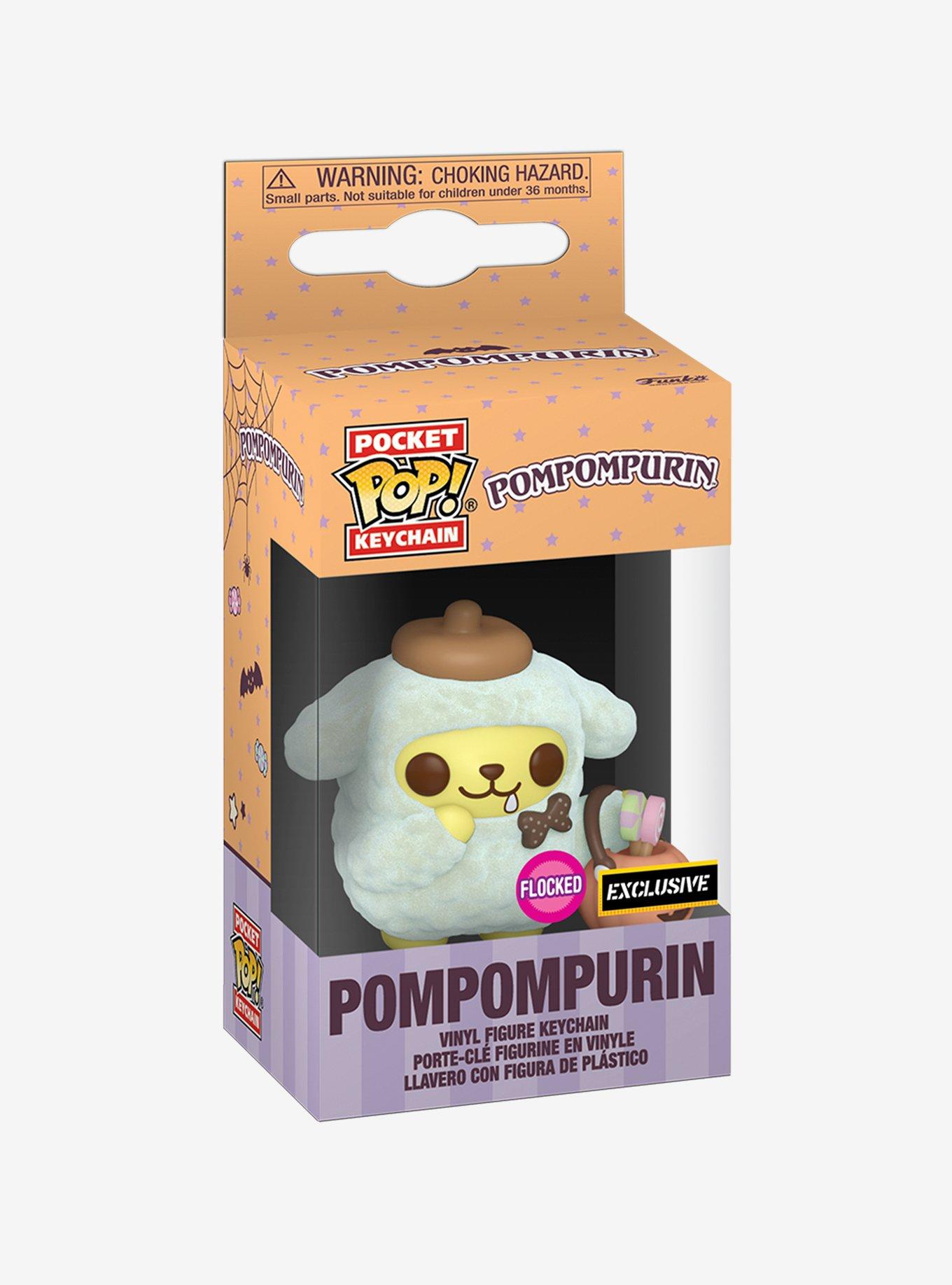 Funko Pompompurin Pocket Pop! Flocked Vinyl Key Chain Hot Topic Exclusive, , hi-res