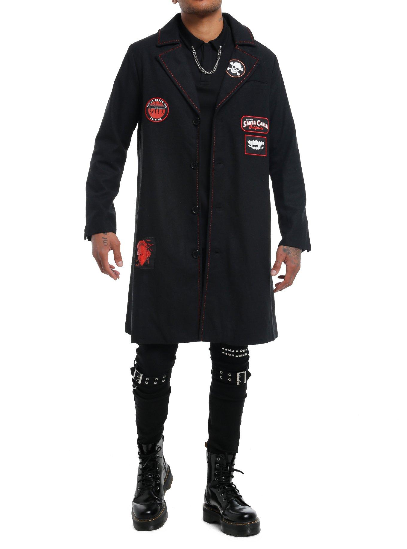 The Lost Boys David Trench Coat, BLACK, alternate