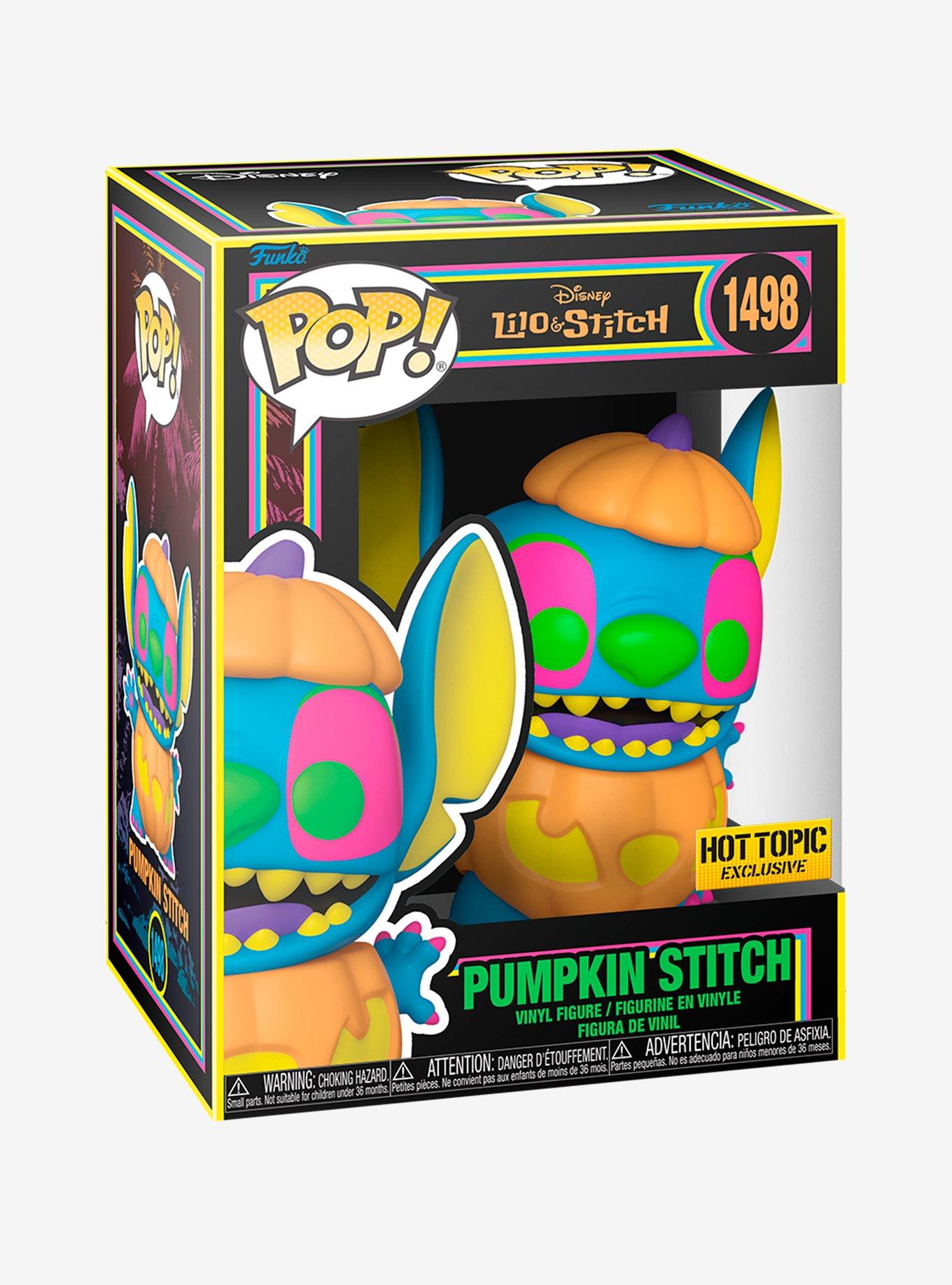 Funko Disney Lilo & Stitch Pop! Pumpkin Stitch (Black Light) Vinyl Figure Hot Topic Exclusive, , alternate