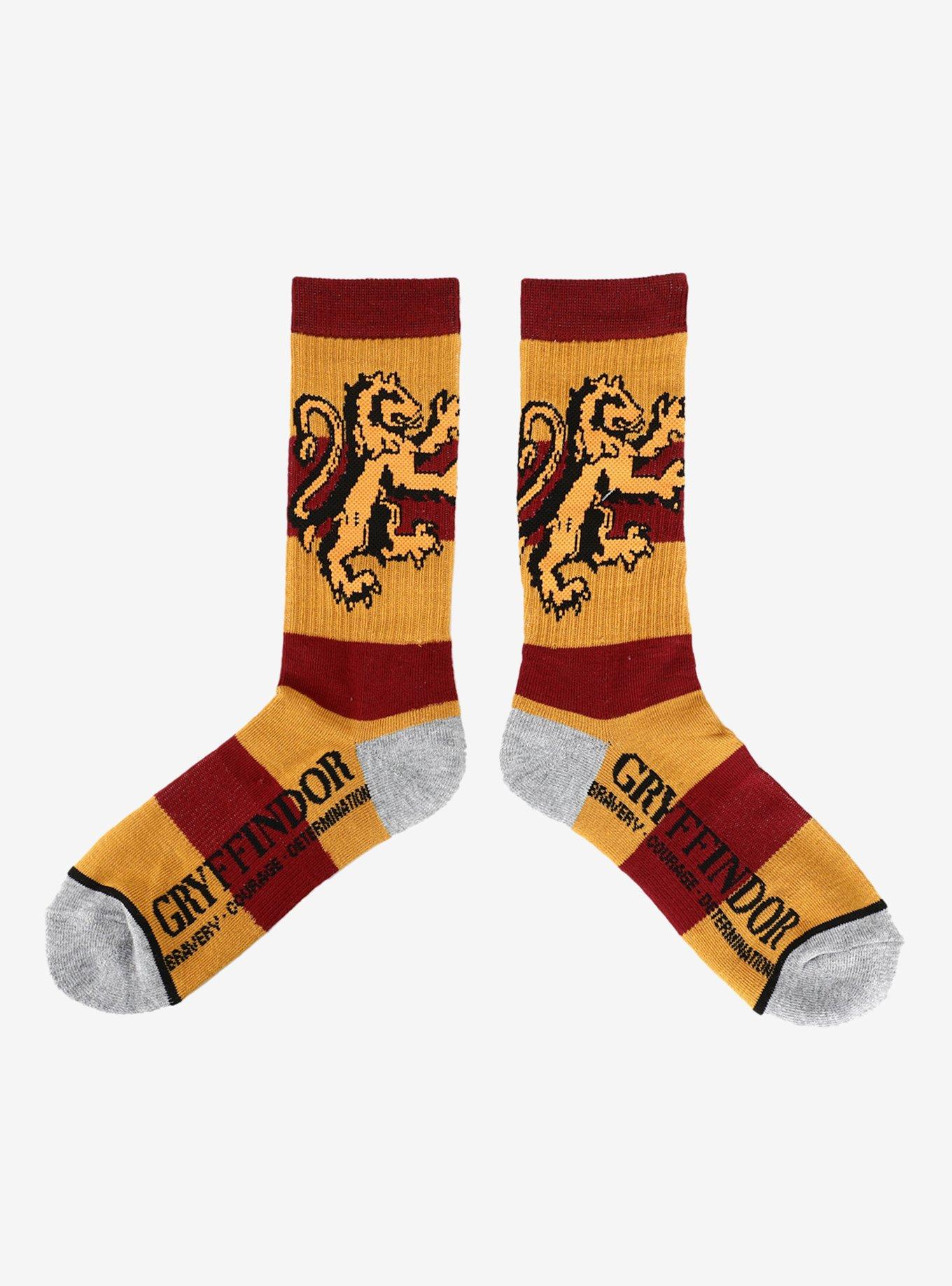 Harry Potter Gryffindor Rugby Crew Socks, , alternate