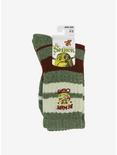Shrek Beware Ogre Embroidered Crew Socks, , alternate