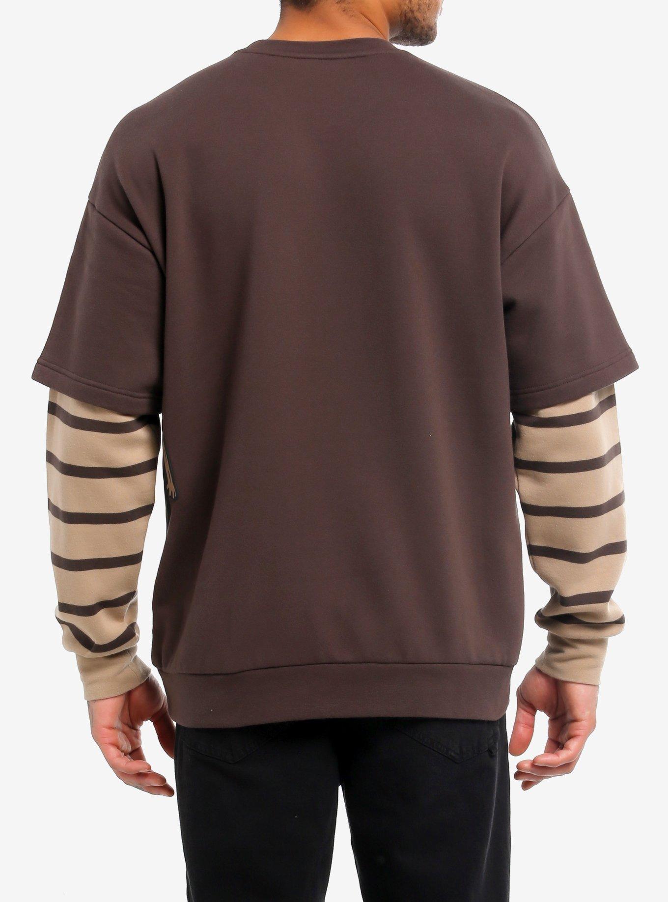Regular Show Rigby Stripe Twofer Sweatshirt, MULTI, alternate