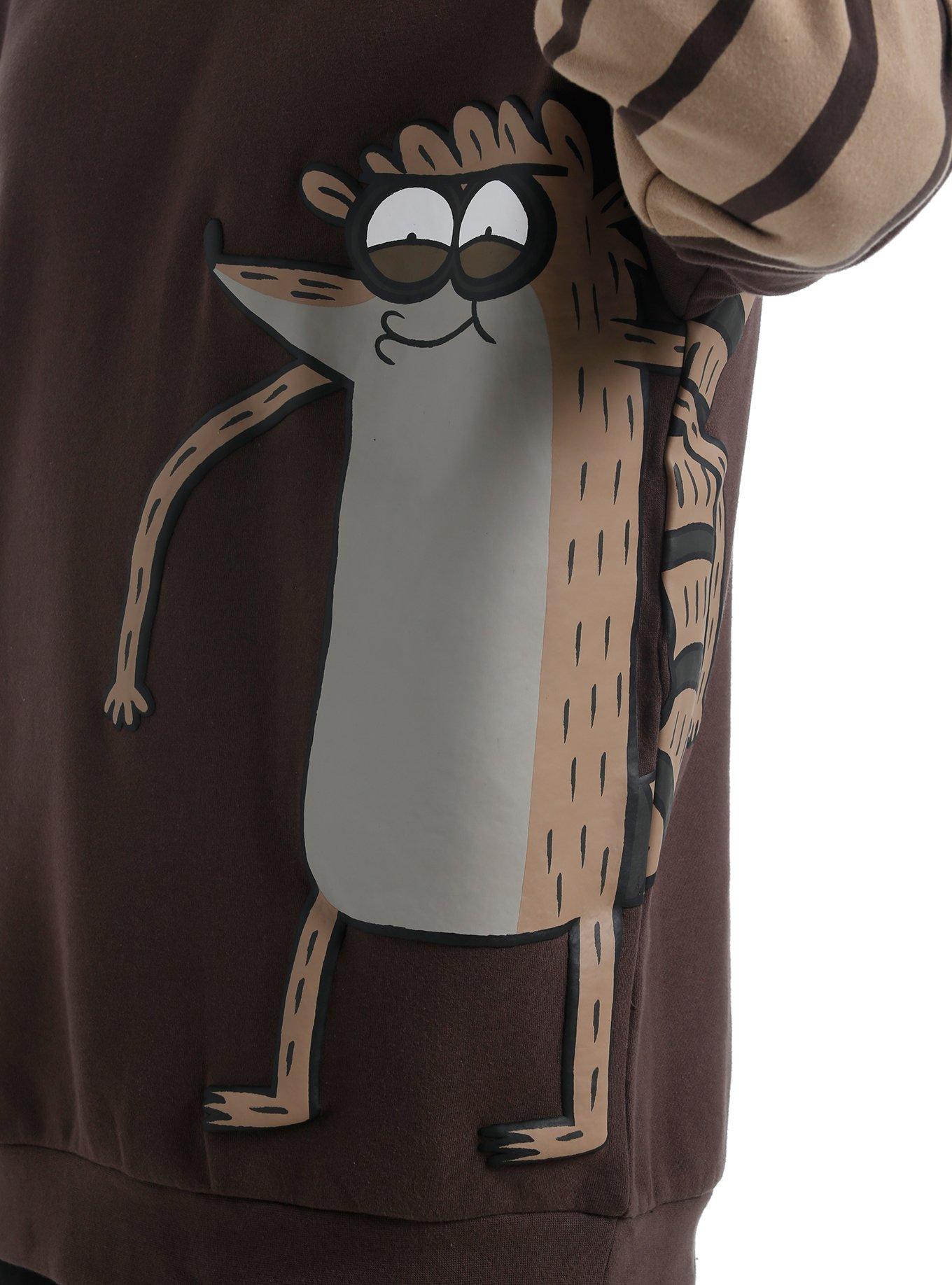 Regular Show Rigby Stripe Twofer Sweatshirt, MULTI, alternate
