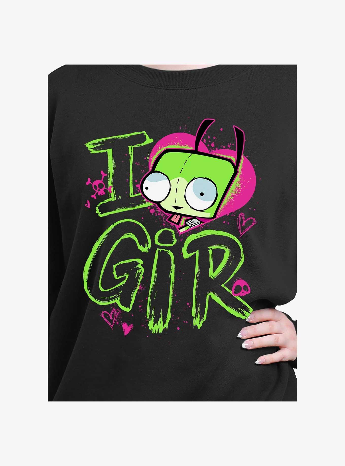 Invader ZIM Love Gir Girls Oversized Sweatshirt, , hi-res