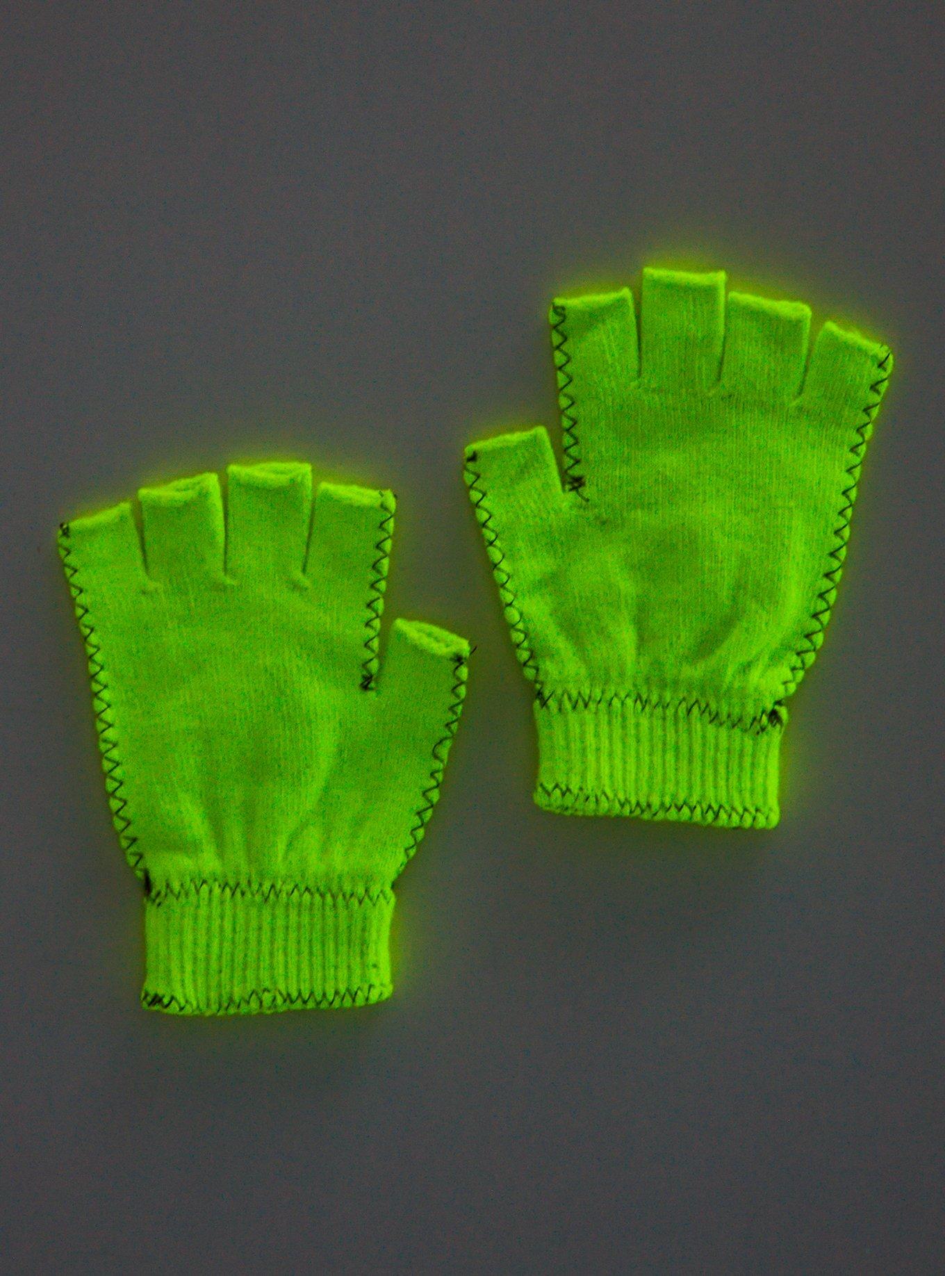 The Nightmare Before Christmas Oogie Boogie Glow-In-The-Dark Fingerless Gloves