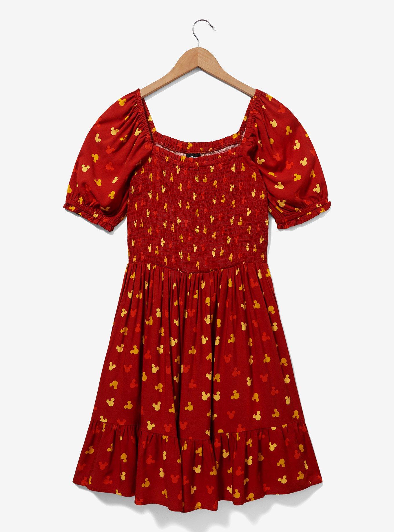 Her Universe Disney Mickey Mouse Sunset Allover Print Dress — BoxLunch Exclusive