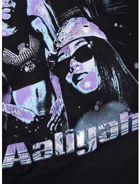 Aaliyah Silver Accent Collage Boyfriend Fit Girls T-Shirt, , hi-res