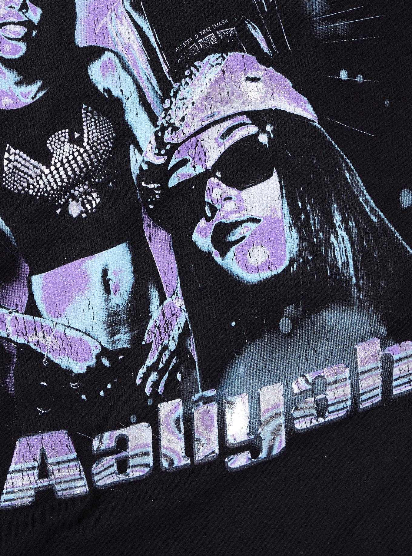 Aaliyah Silver Accent Collage Boyfriend Fit Girls T-Shirt, , hi-res