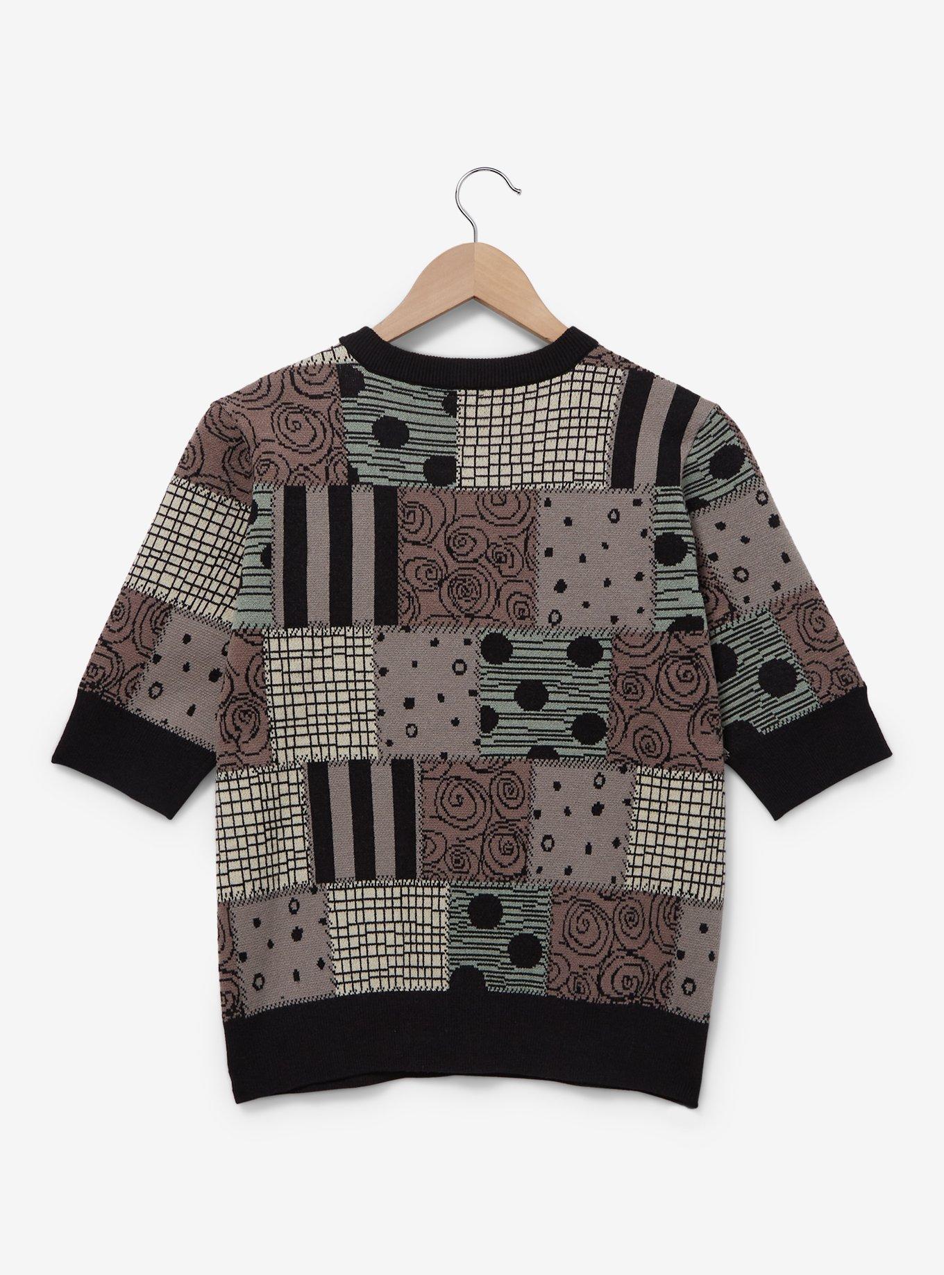 Her Universe Disney The Nightmare Before Christmas Sally Patterned Women's Cropped Blouse - BoxLunch Exclusive, MULTI, alternate