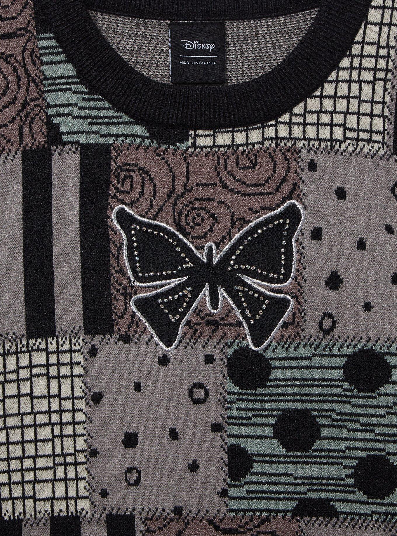 Her Universe Disney The Nightmare Before Christmas Sally Patterned Women's Cropped Blouse - BoxLunch Exclusive, MULTI, alternate