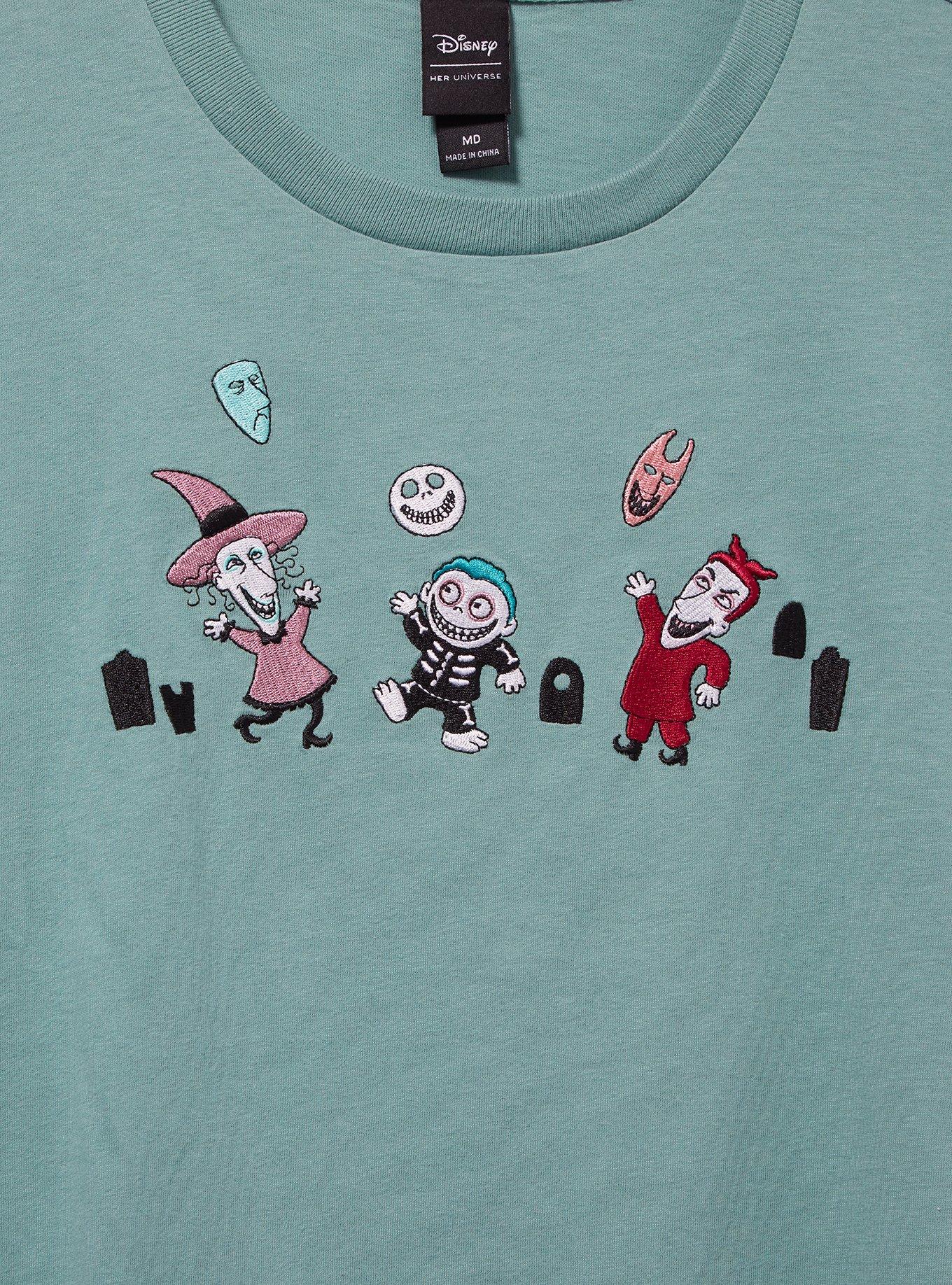 Disney The Nightmare Before Christmas Lock, Shock, & Barrel Group Portrait Women's T-Shirt - BoxLunch Exclusive