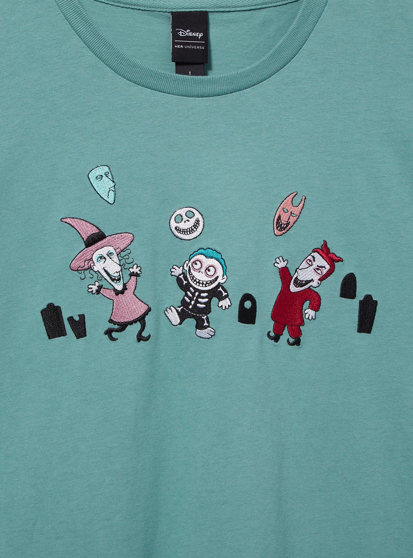 Disney The Nightmare Before Christmas Lock, Shock, & Barrel Group Portrait Women's Plus T-Shirt - BoxLunch Exclusive