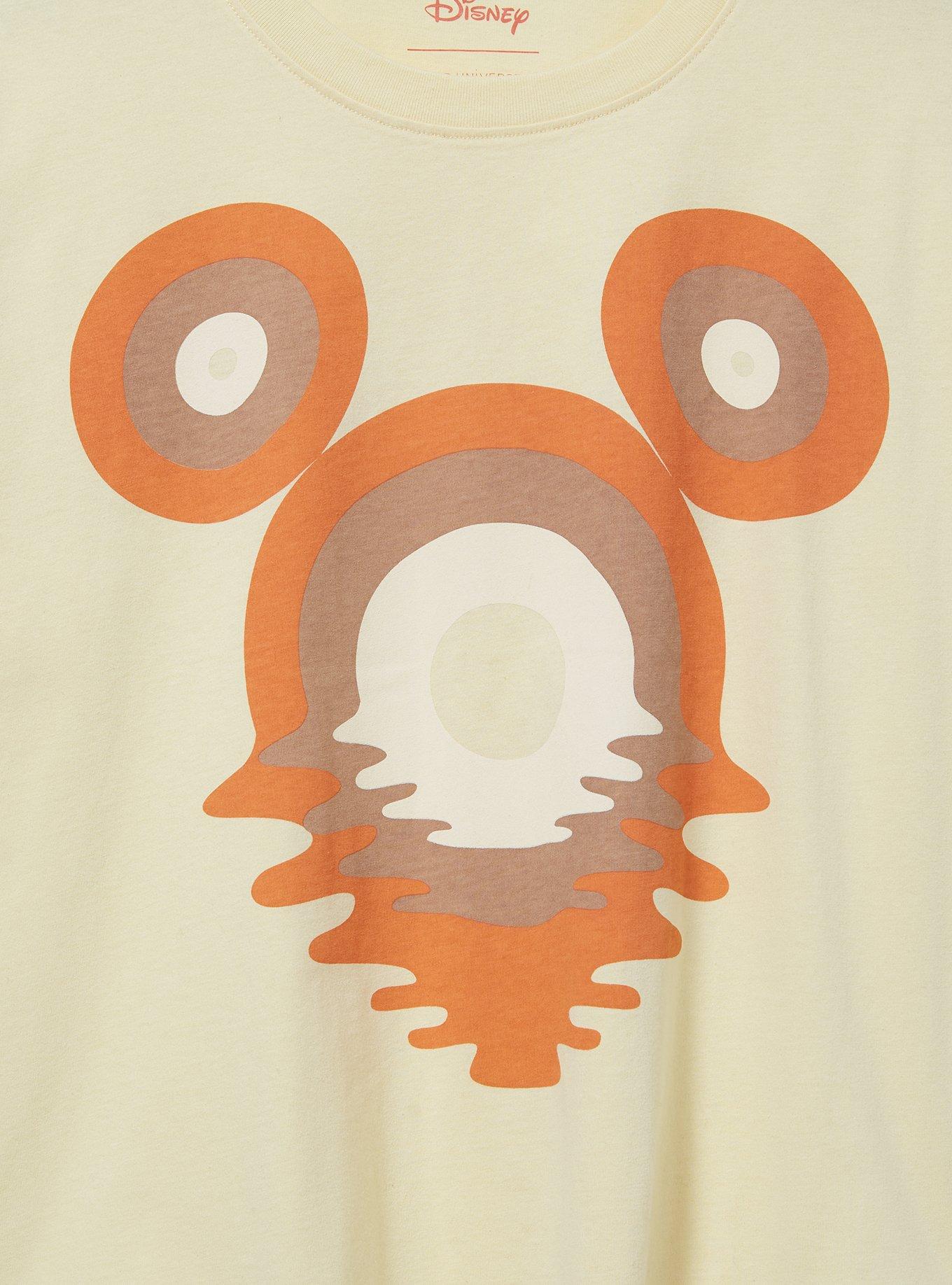 Her Universe Disney Mickey Mouse Silhouette Sunset Women's Cropped T-Shirt &mdash; BoxLunch Exclusive, NATURAL, alternate