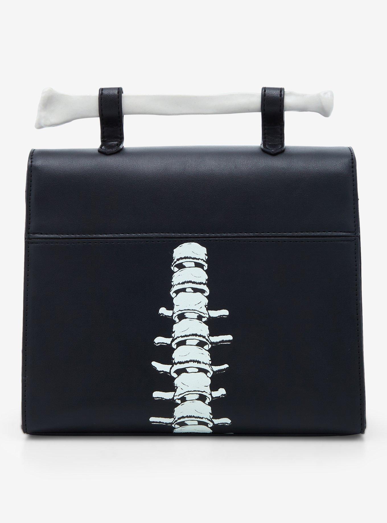 Skeleton Bone Glow-In-The-Dark Crossbody Bag