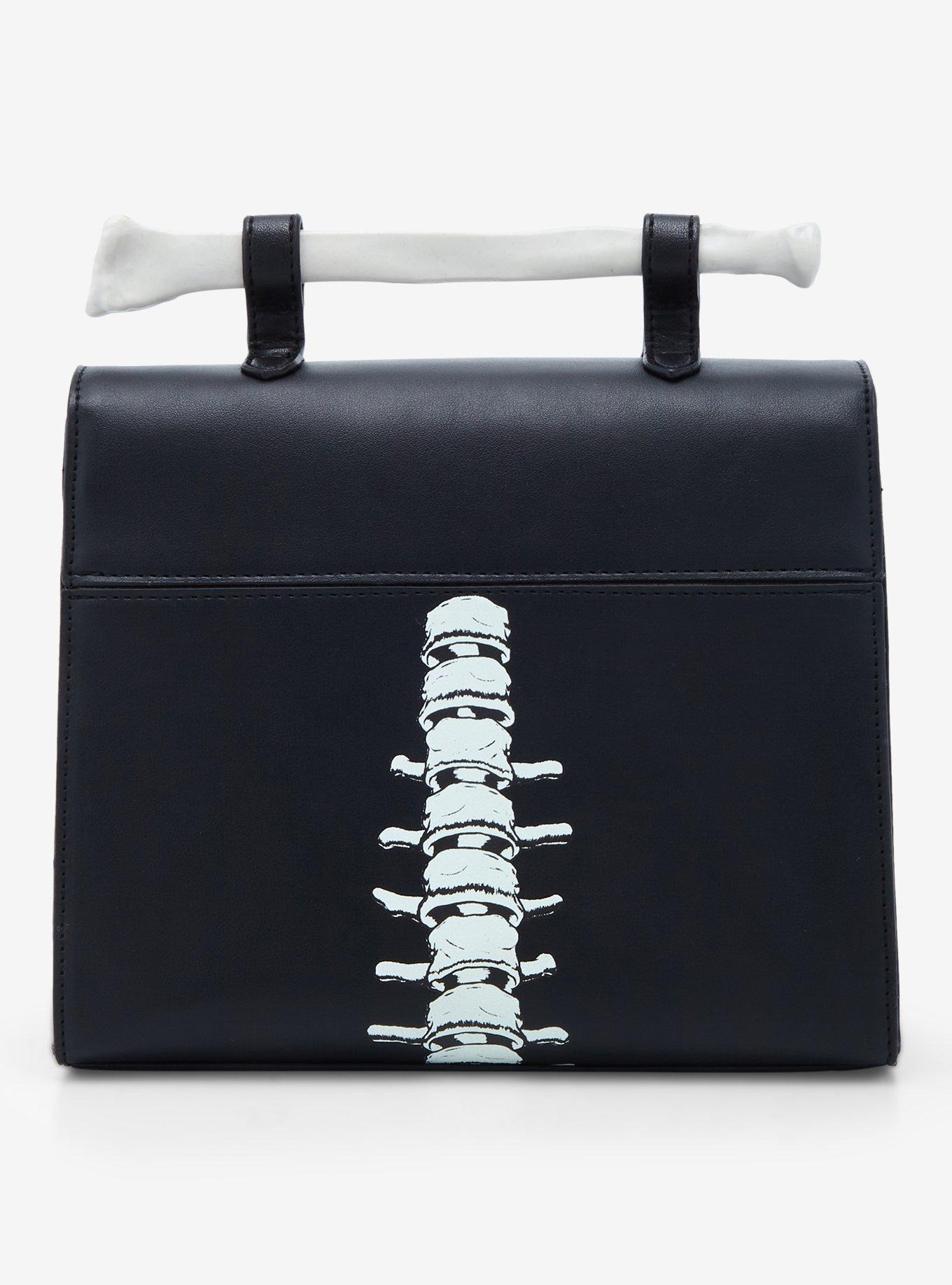 Skeleton Bone Glow-In-The-Dark Crossbody Bag, , alternate