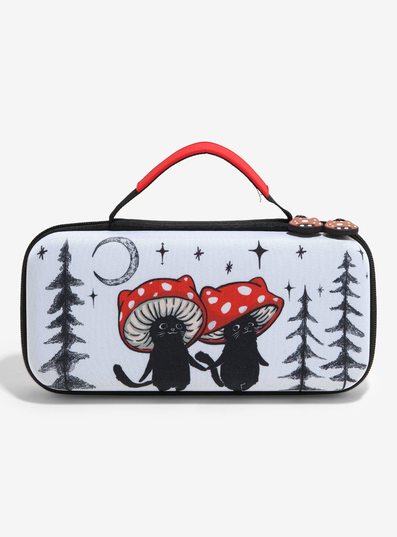 Rainbow Mushroom Cat Nintendo Switch Carrying Case By Guild Of Calamity, , alternate