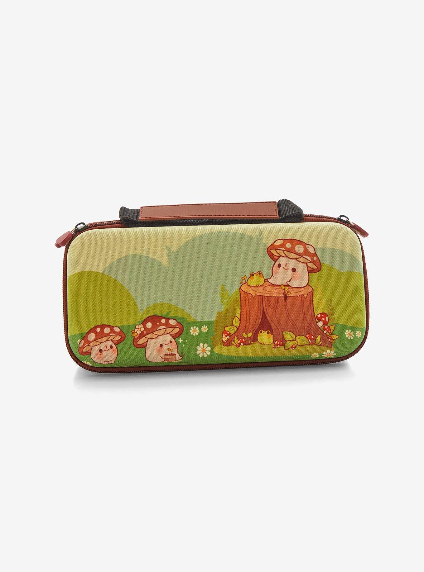 Frog & Mushroom Creature Nintendo Switch Carrying Case by Rihnlin, , hi-res