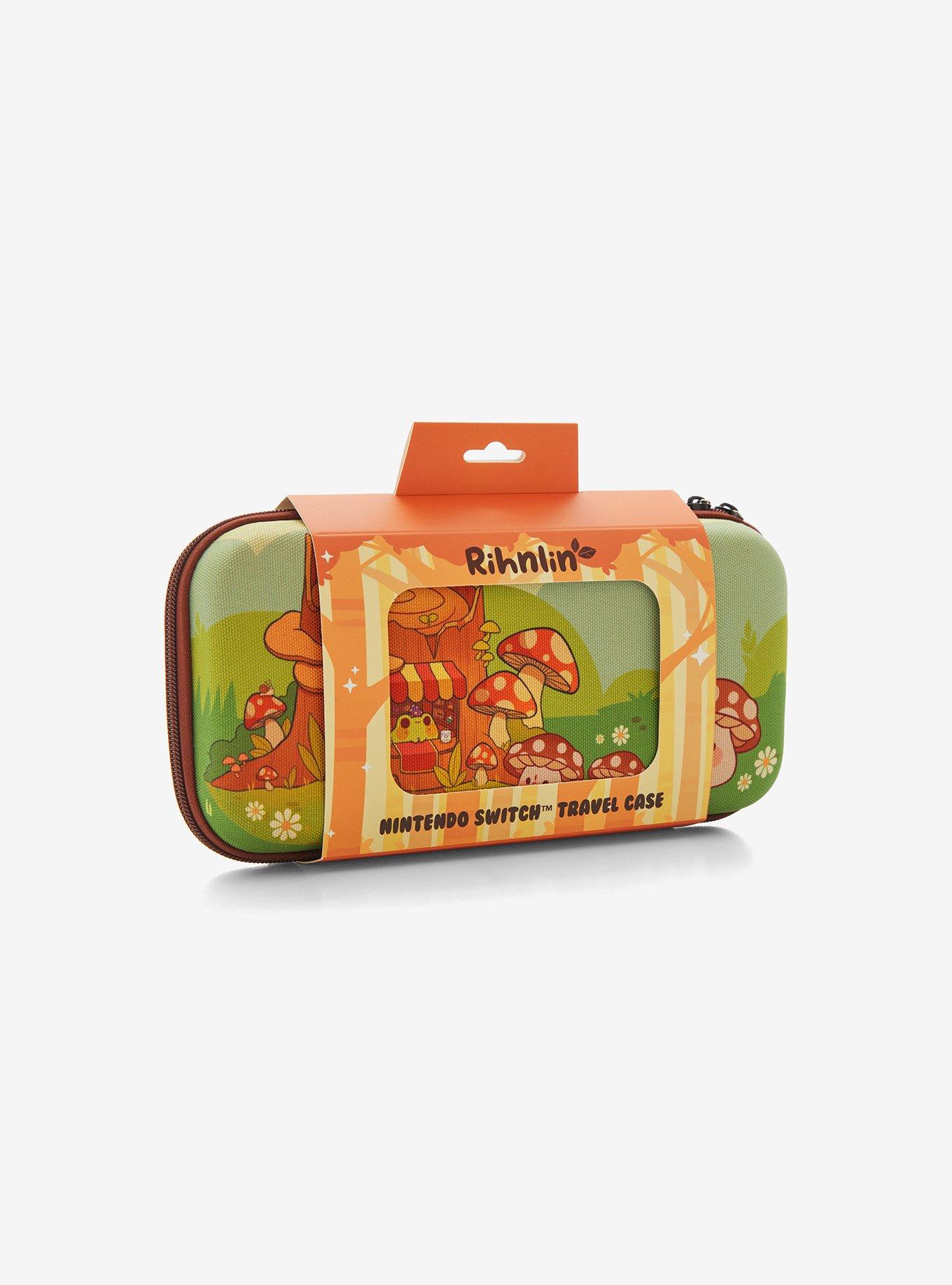 Frog & Mushroom Creature Nintendo Switch Carrying Case by Rihnlin, , alternate