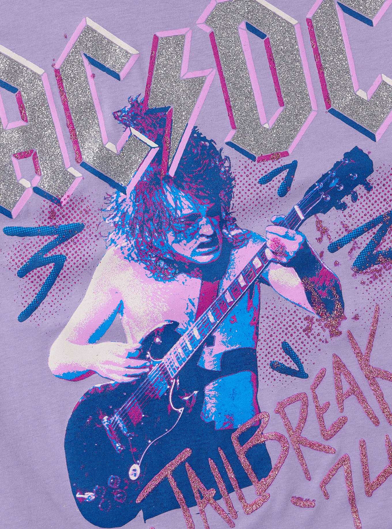 AC/DC Jailbreak '74 Glitter Boyfriend Fit Girls T-Shirt, , hi-res