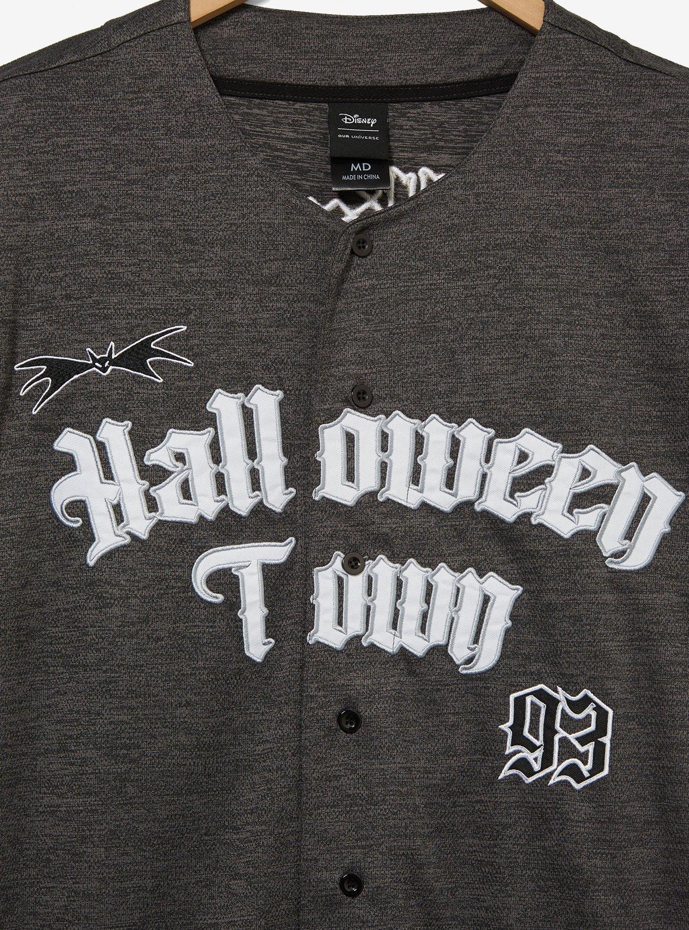 Disney The Nightmare Before Christmas Halloween Town Baseball Jersey - BoxLunch Exclusive, BLACK, alternate
