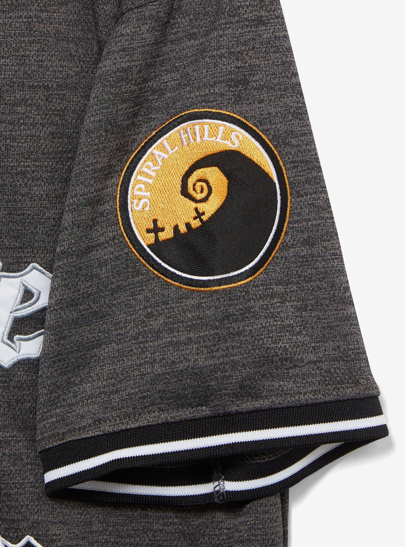 Disney The Nightmare Before Christmas Halloween Town Baseball Jersey - BoxLunch Exclusive, BLACK, alternate