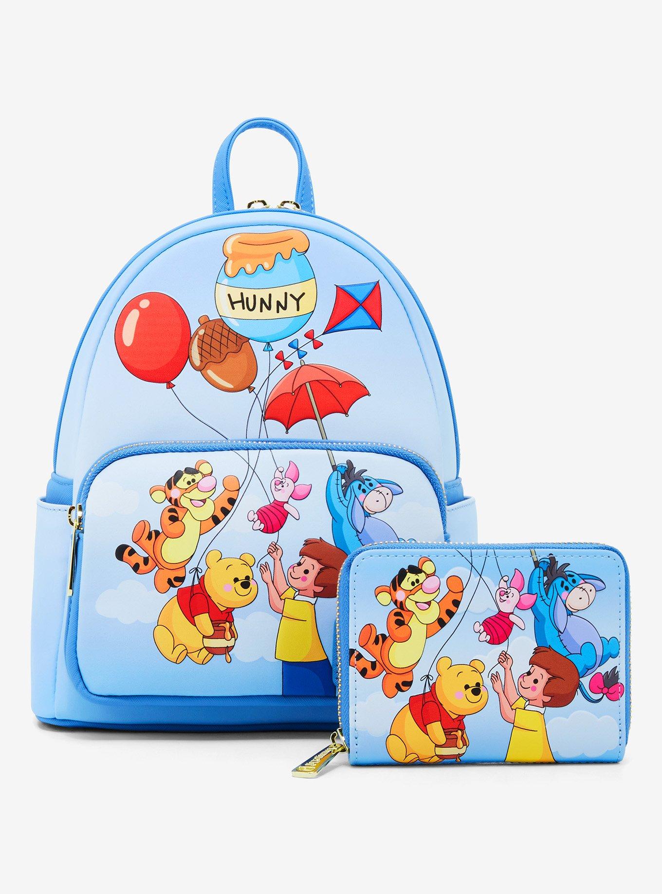 Loungefly Disney Winnie the Pooh Balloon Group Portrait Small Zip Wallet - BoxLunch Exclusive